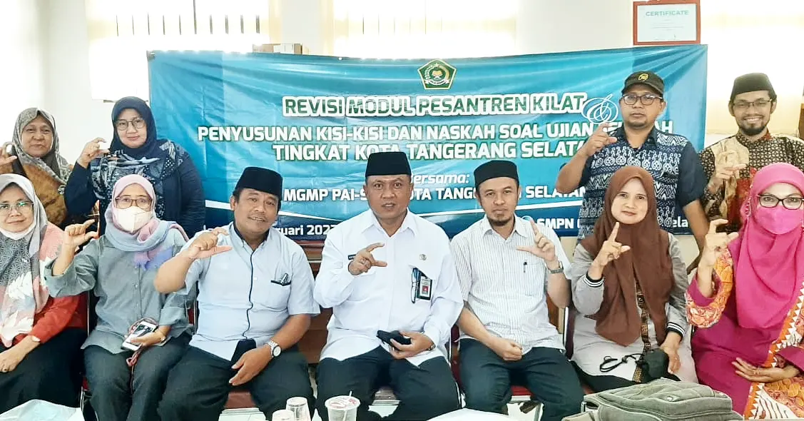 MGMP PAI SMP Kota Tangsel Susun Modul Sanlat dan Soal Ujian Sekolah Agama Islam
