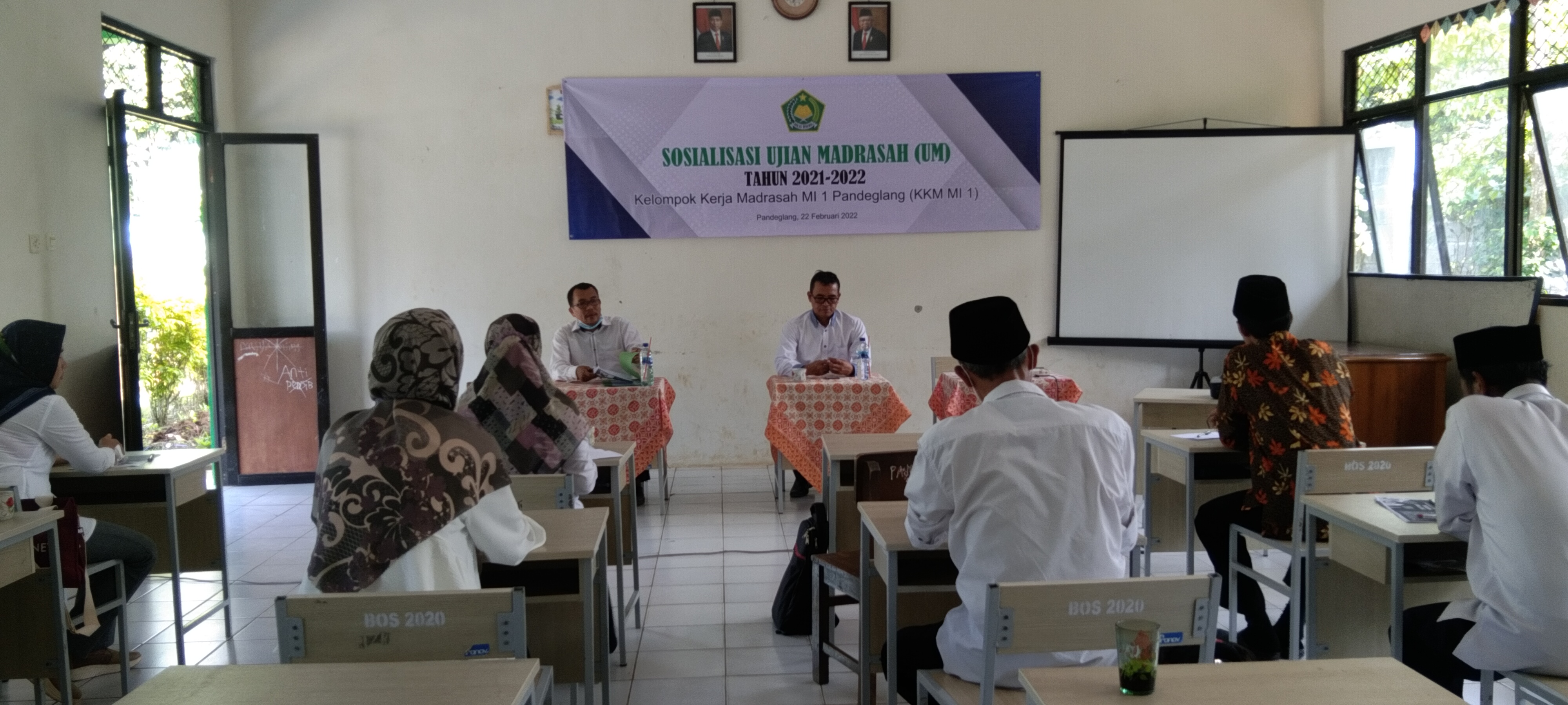 Kasi Penma Kemenag Kab. Pandeglang dalam acara Sosialisasi UM di MIN 1 Pandeglang