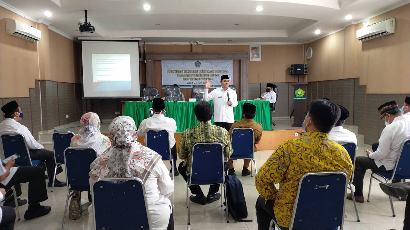 Diseminasi Moderasi Beragama Bagi ASN Kemenag Tangsel