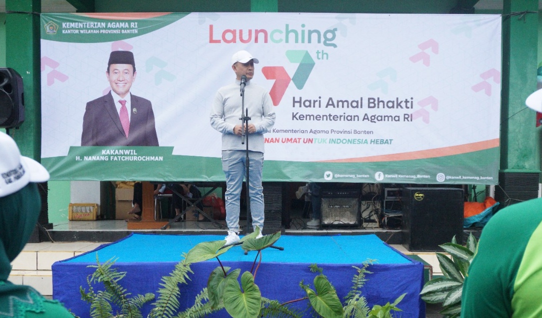 Launching HAB ke-77 Tahun 2023 tingkat Kanwil Kemenag Banten.