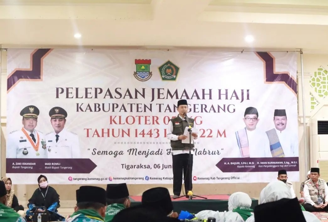 Pelepasan jemaah calon haji Kabupaten Tangerang (Kloter 2 Provinsi Banten)
