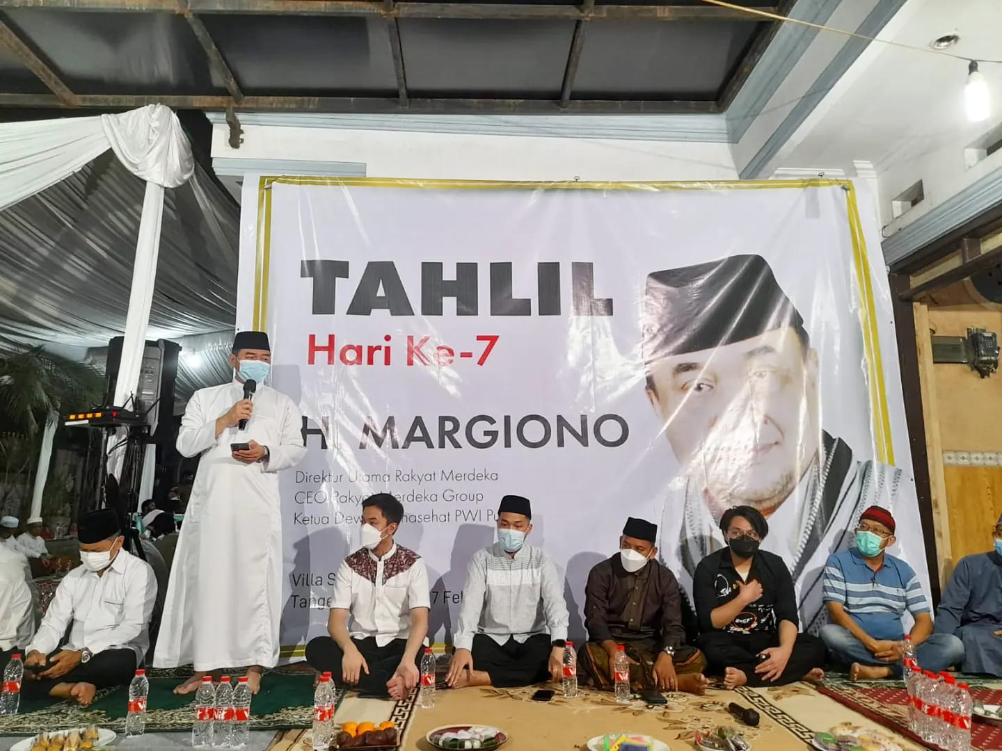 Kepala Kantor Kemenag Kota Serang Hadiri Tahlilan Hari ke-7 Wafatnya Almarhum Margiono
