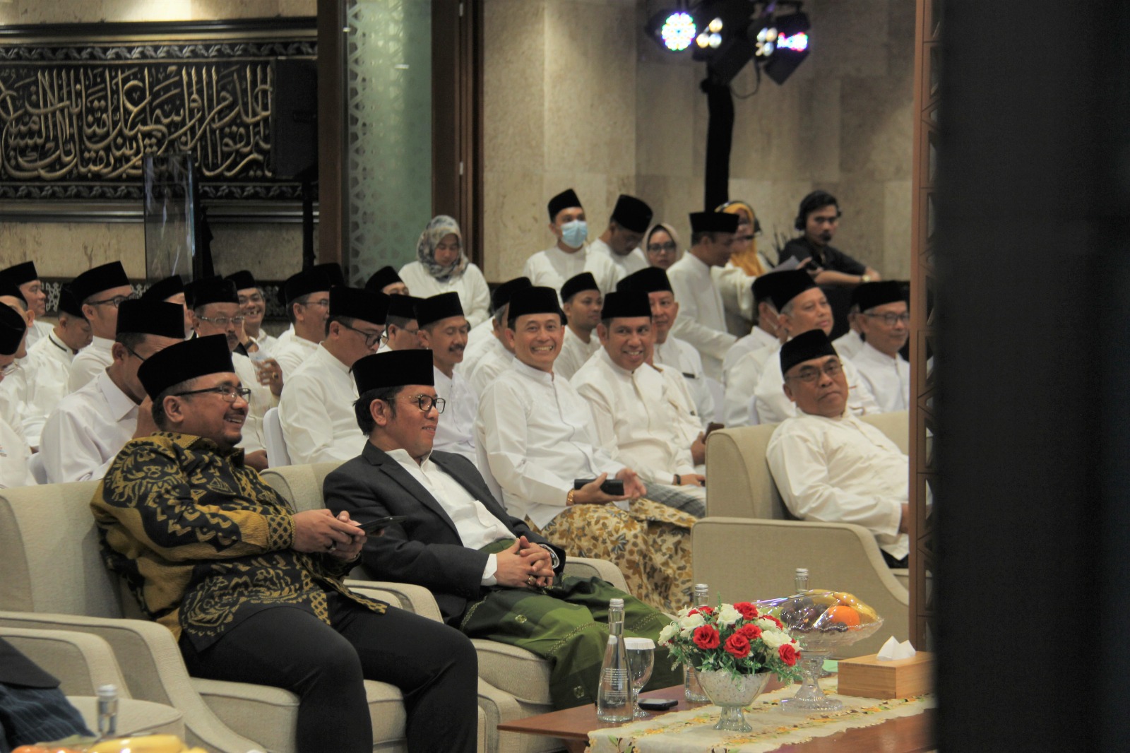 Kakanwil Kemenag Banten saat menghadiri pengukuhan pengurus BKM periode 2022-2026.