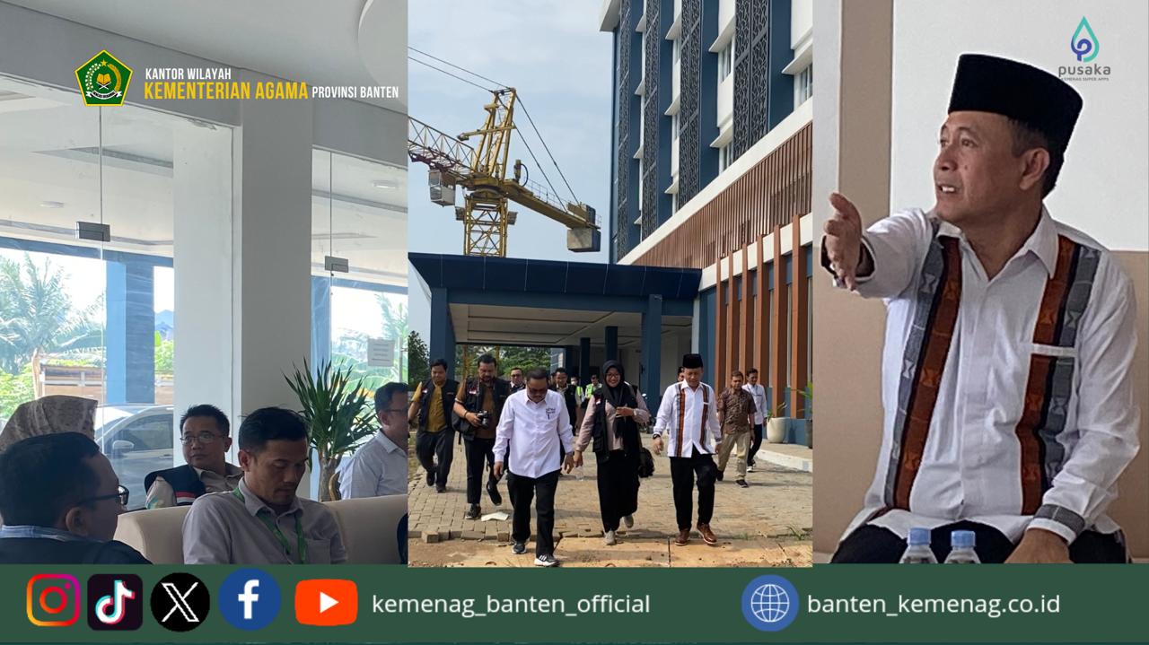 Kunjungan dan Tinjauan dari PPIH Embarkasi Pondok Gede di Asrama Haji Cipondoh, Provinsi Banten