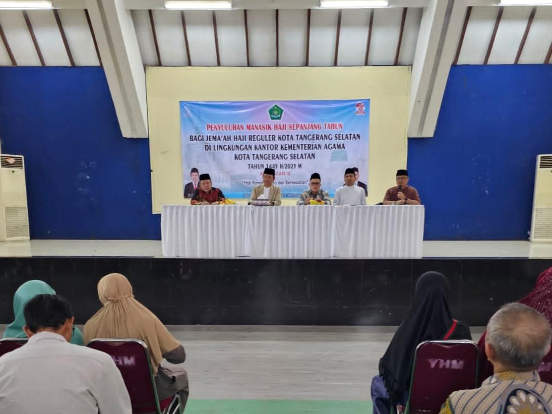 Penyuluhan manasik haji sepanjang tahun di Tangsel.
